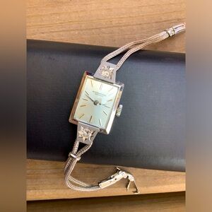 Ladies IWC cocktail watch squarePlatinum Pt850